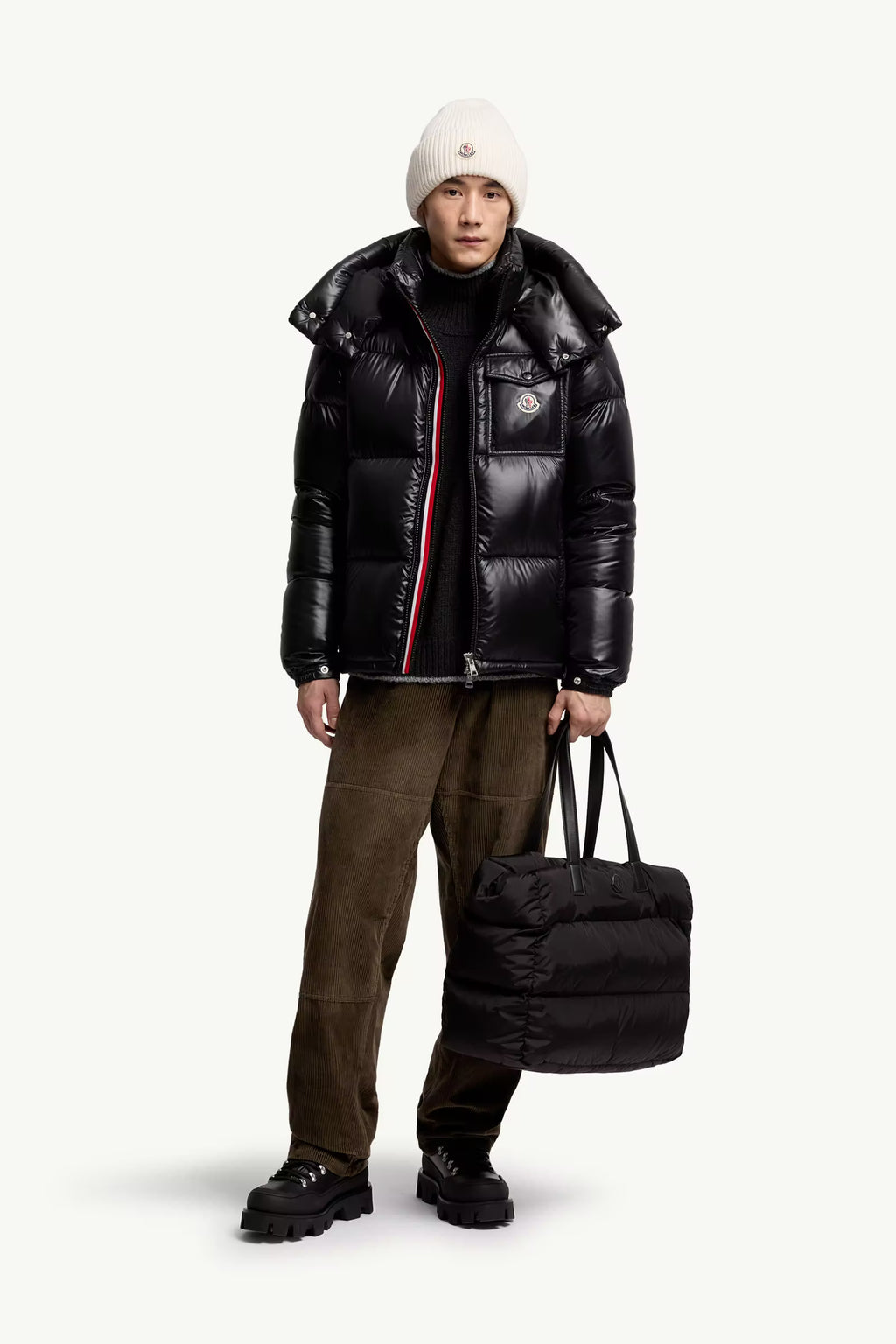 Giacca Uomo Down Corta con Cappuccio - Moncler Montbeliard